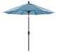 9' Bronze Collar Tilt Lift Fiberglass Rib Aluminum Umbrella, Sunbrella, Dolce Oasis