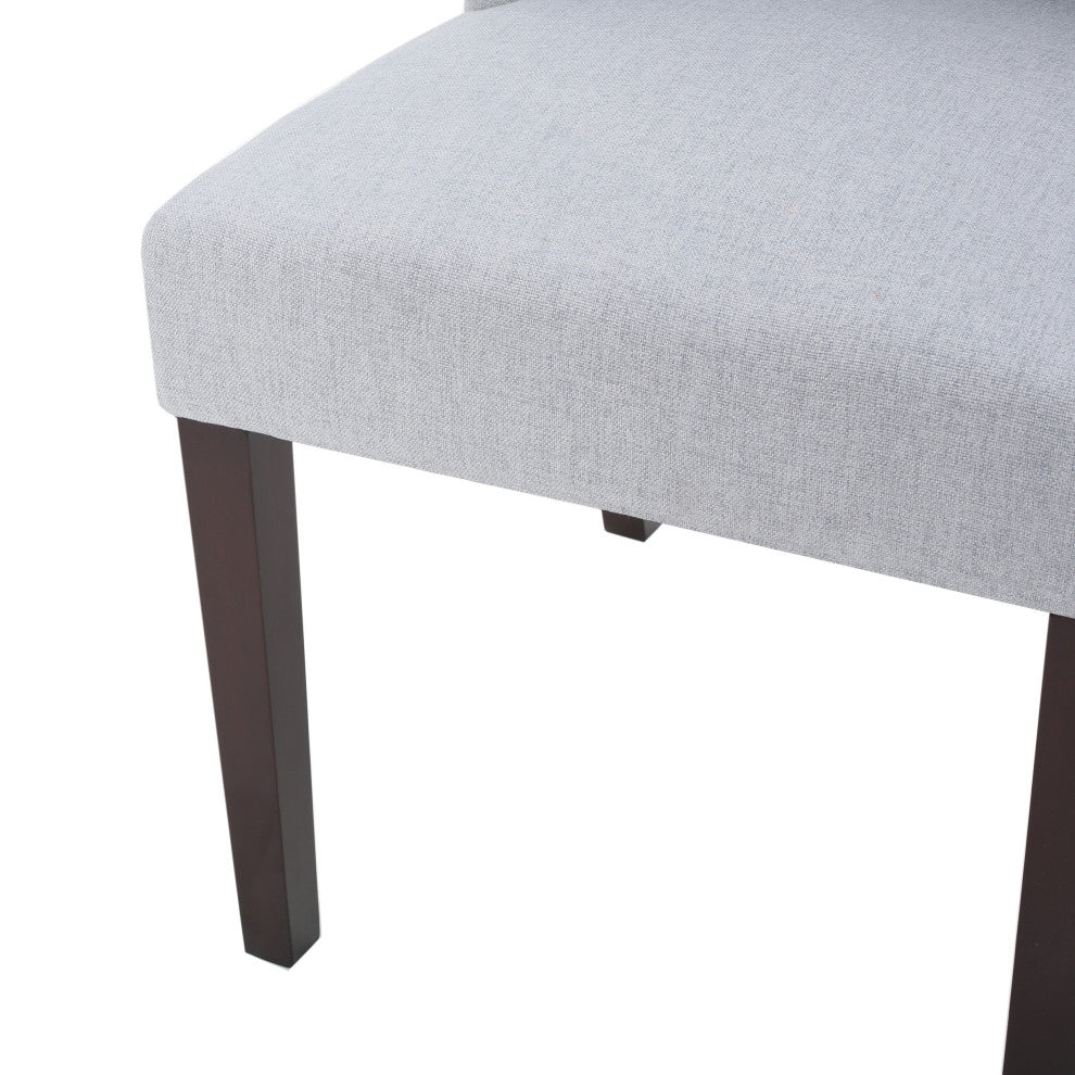 GDF Studio Cline Contemporary Fabric Wingback Dining Chair, Set of 2