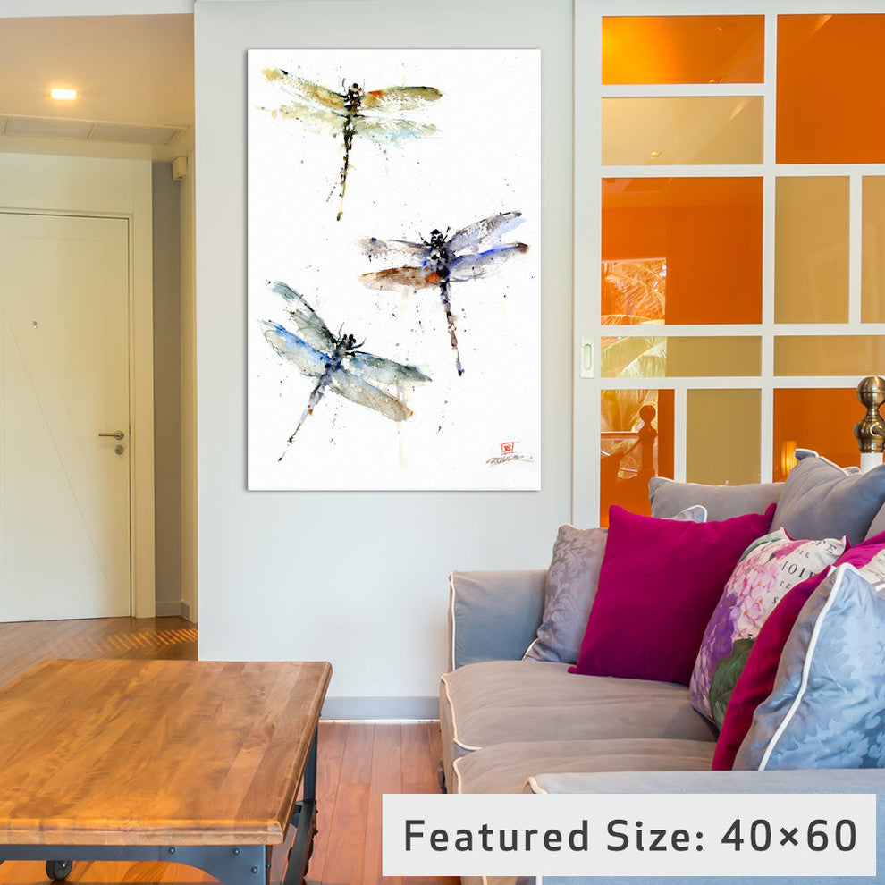 "Dragonflies" by Dean Crouser, 18x12x1.5