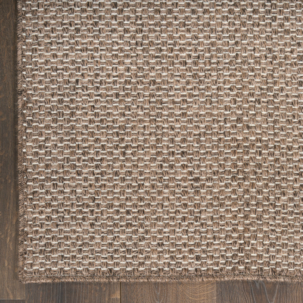 Nourison Tulum 6' x 9' Brown Outdoor Rug