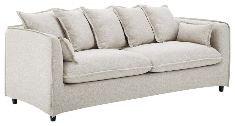 Avalon Slipcover Fabric Sofa, Beige