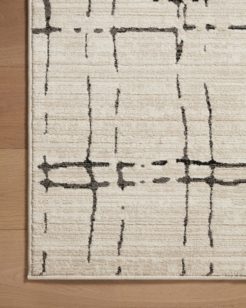 Loloi II Darby Sand / Dk. Grey 2'-7" x 8'-0" Runner Rug