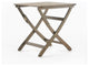 GDF Studio Versaille Outdoor Foldable Acacia Wood Bistro Table, Gray
