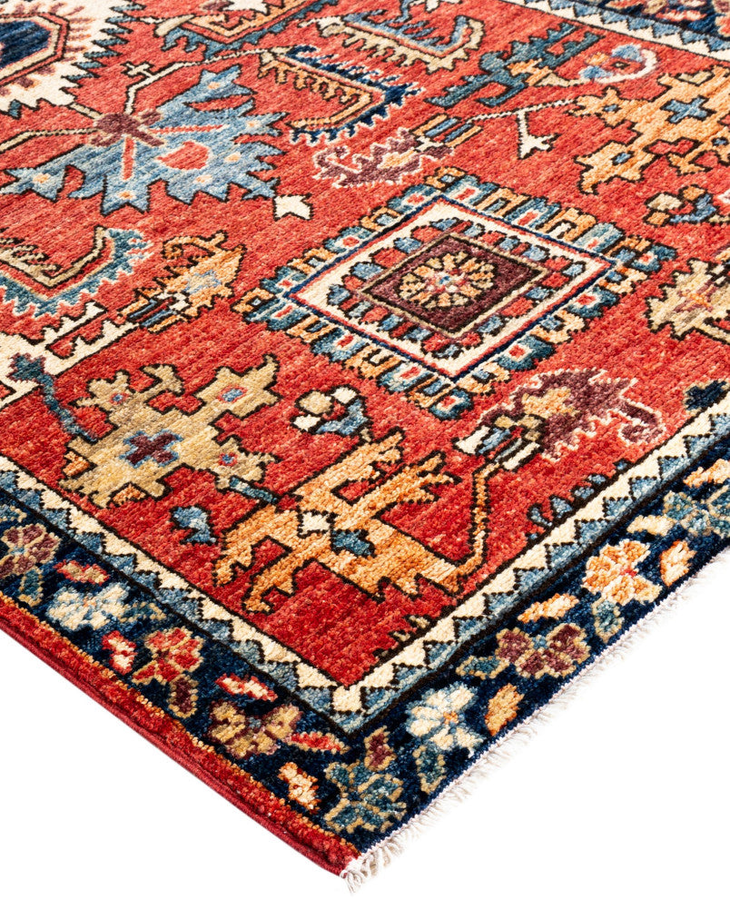 Serapi One-of-a-Kind Hand-Knotted Area Rug Red, 2'7" x 9'6"