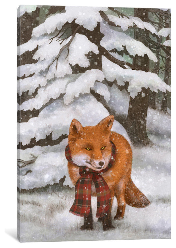 "Winter Fox" by Terry Fan, 18x12x1.5