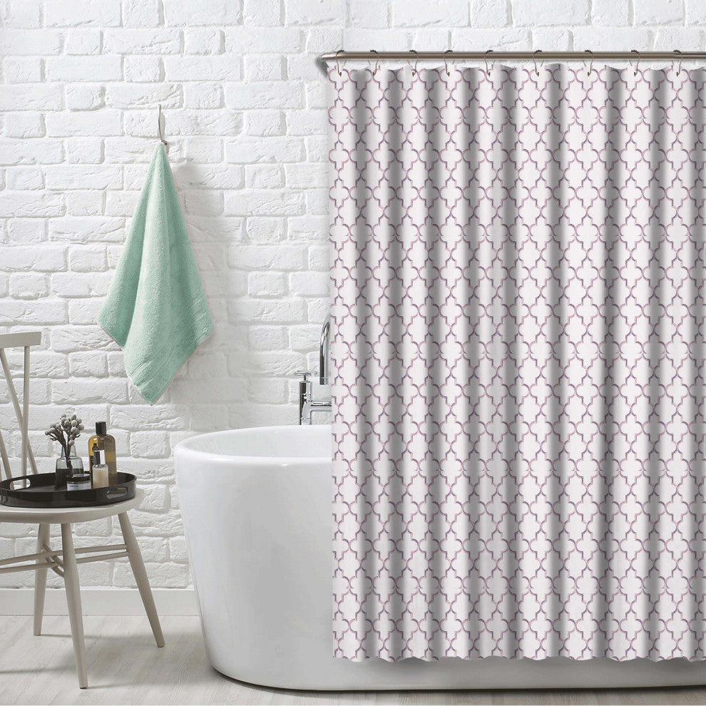 Ogee Purple Elsa Shower Curtain, 72"x72"