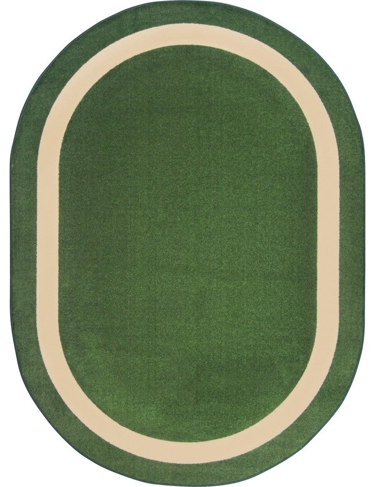 Portrait 5'4" X 7'8" Oval Area Rug, Color Greenfield