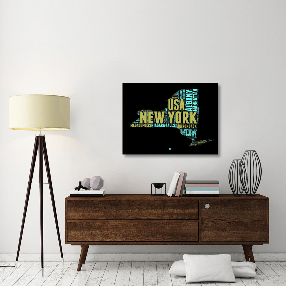 "New York Word Cloud 1" Fine Art Print