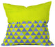 Jacqueline Maldonado Triangle Dip Lime Outdoor Throw Pillow