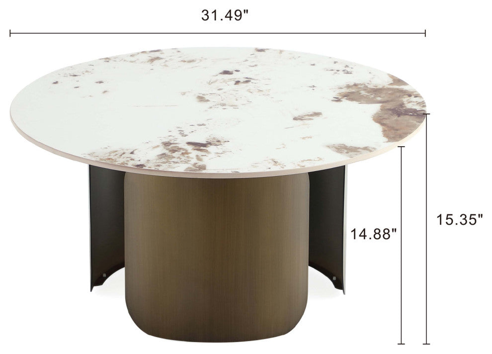 Manhattan Comfort 2-Piece Monica Coffee and End Table
