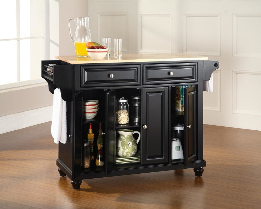 Cambridge Natural Wood Top Kitchen Island
