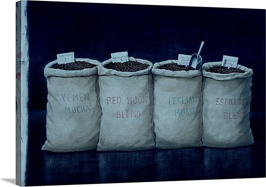 "Coffee Sacks, 1990" Canvas Art, 30"x20"x1.25"