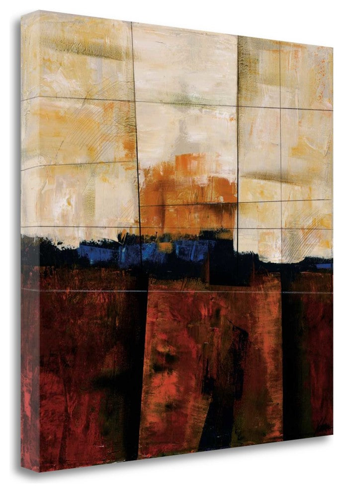 "Red Ground" By Yehan Wang, Giclee Print on Gallery Wrap Canvas, Ready to Hang