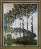 Claude Oscar Monet Poplars Near Giverny Framed Premium Canvas Print, 16"x20"