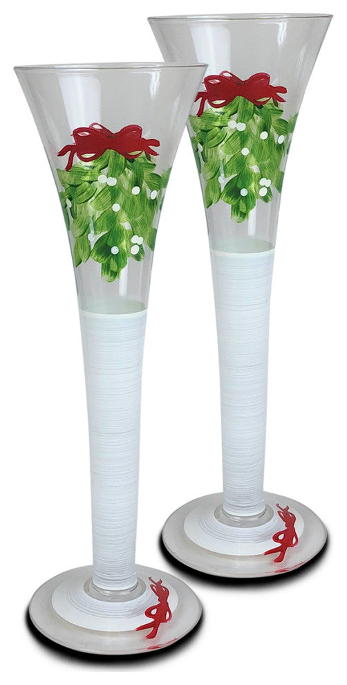 Mistletoe Hollow Flute, Set of 2