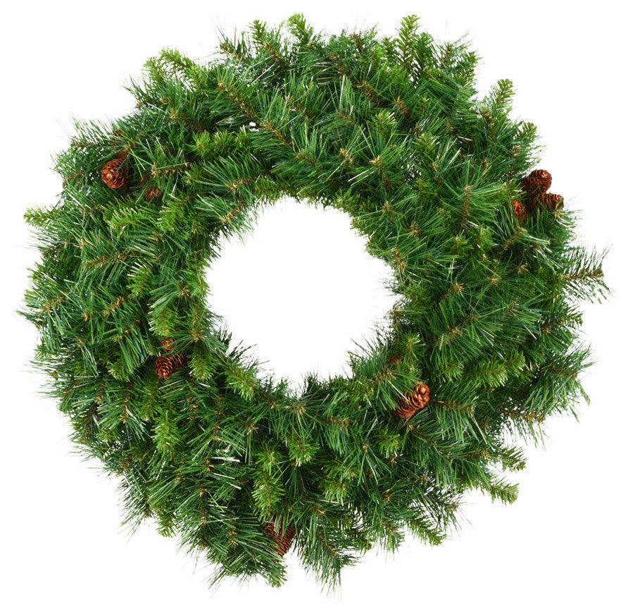 60" Cheyenne Pine Wreath 40 Cones 860T