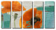 Painted Petals XXXIII Canvas Art, 5-Piece Set