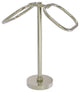 Two Ring Oval Guest Towel Holder, Polished Nickel