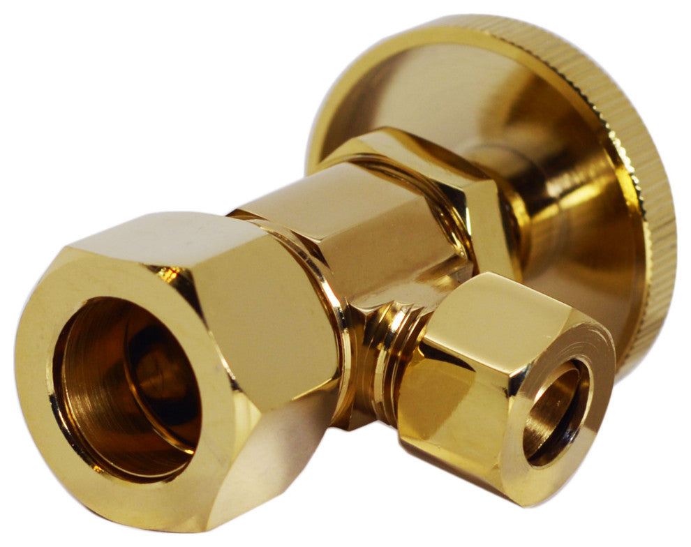 Supply Kit - 5/8" Od X 3/8" Od X 12" Corrugated In Polished Brass, 20"