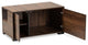 Baxton Studio Connor Walnut Brown Finished 2-Door Cat Litter Box Cover House