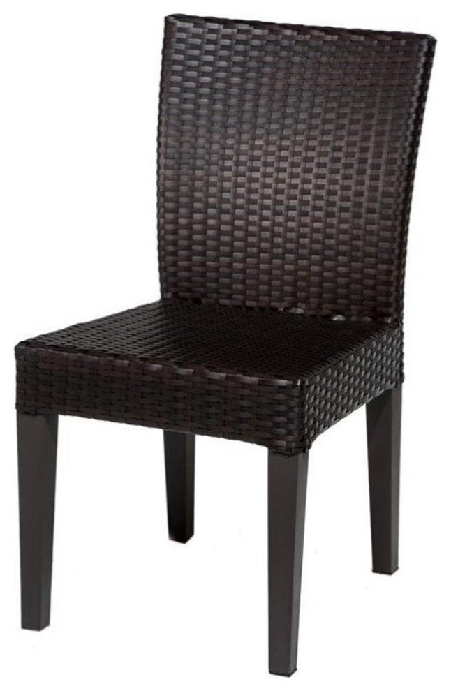 TKC Napa Wicker Patio Dining Chairs in Espresso (Set of 2)