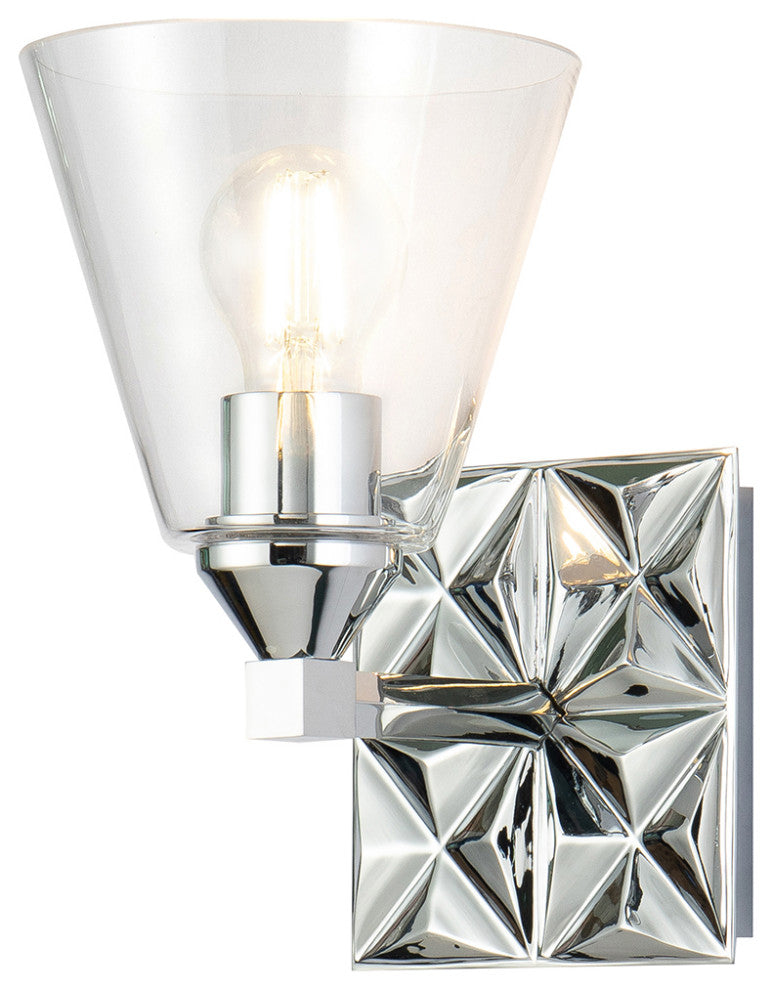 Alpha 1 Light Bath Vanity Light, Polished Chrome