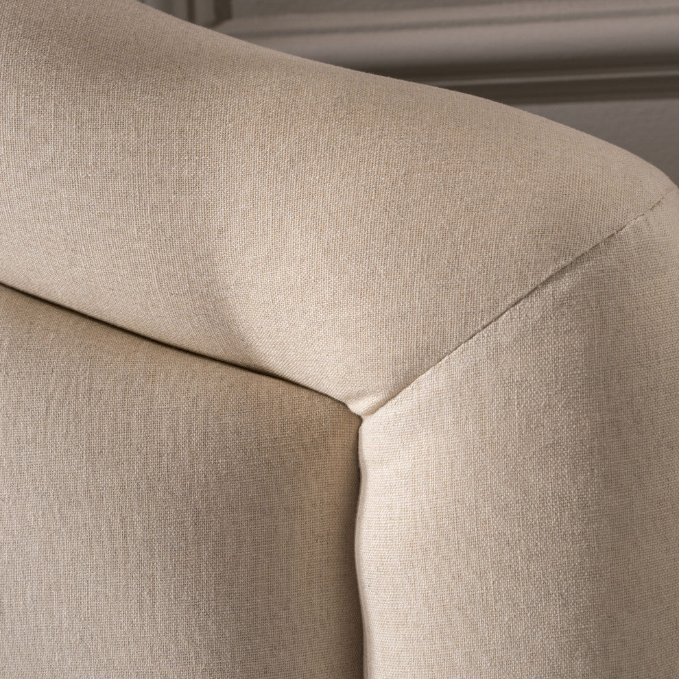 GDF Studio Celina Queen Size Headboard w/ Button Tufted Accent, Light Beige