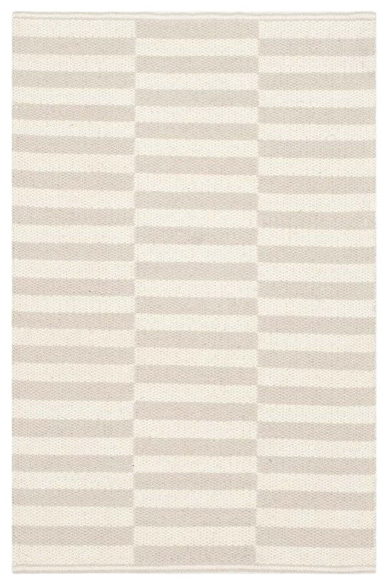 Safavieh Montauk Mtk715E Striped Rug, Ivory/Light Grey, 2'3" X 3'9"
