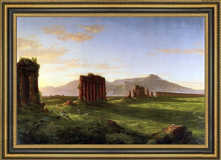 Thomas Cole Roman Campagna Framed Premium Canvas Print, 16"x24"