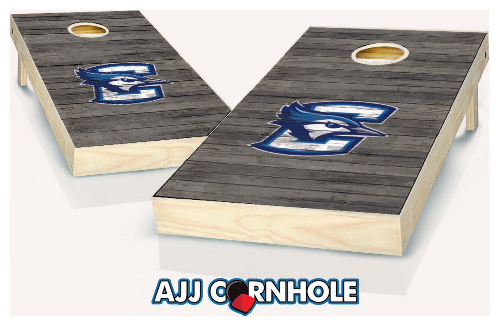 Creighton Distressed Cornhole Set