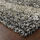 Hartley Shadow Waves Gray and Charcoal Area Rug, 3'10"x5'5"