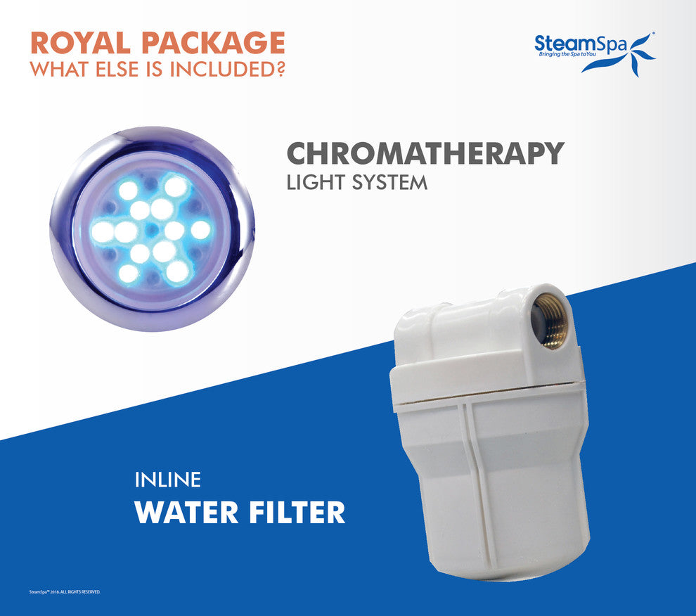 Steamspa Royal 12 Kw Quickstart Steam Bath Generator Package, Oil Rubbed Bronze