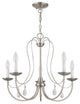 Mirabella 5-Light Chandelier, Brushed Nickel