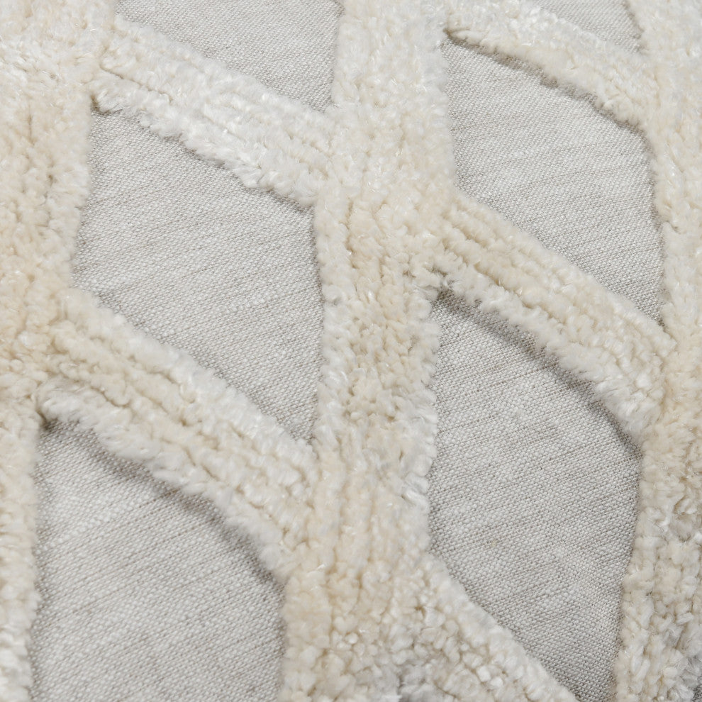 Evangeline 100% Linen 22"Throw Pillow in Natural by Kosas Home