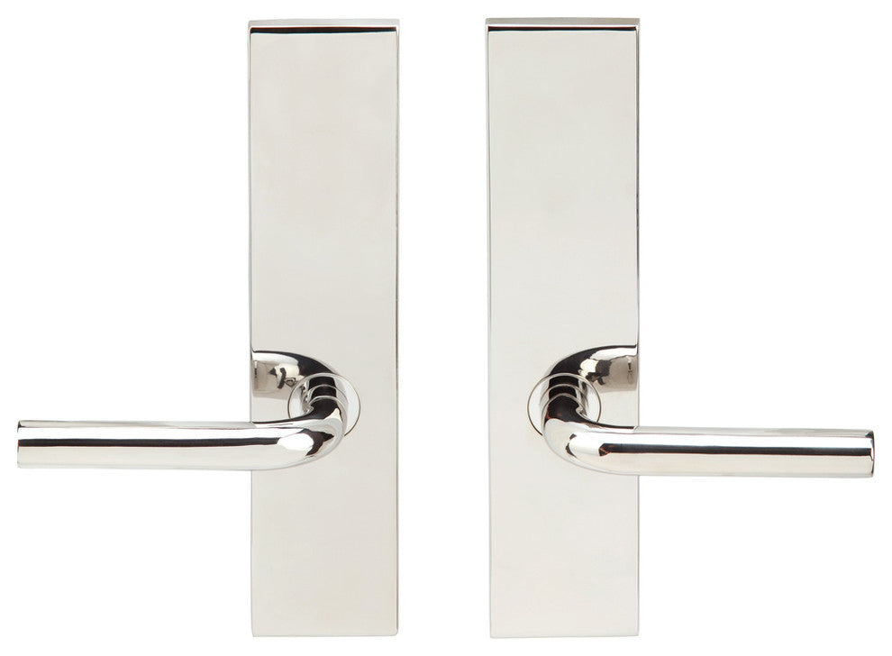 Cologne Lever, Tubular Full Dummy Pair, RH, Polished Stainless Steel