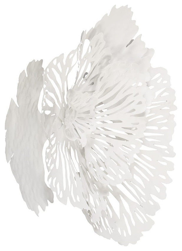 Flower Wall Art, White, Small