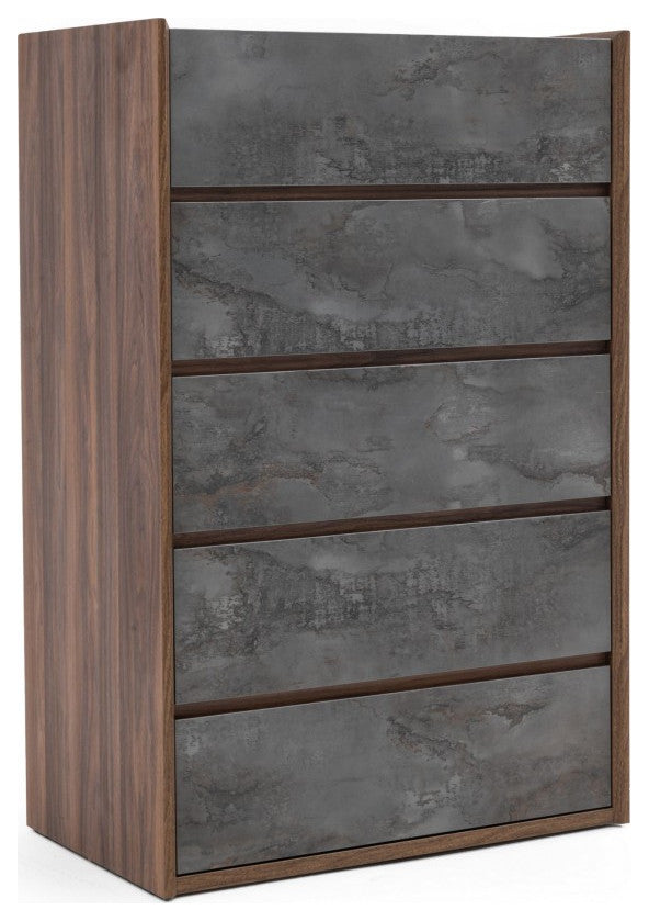 Nova Domus Rado Modern Walnut and Stucco Chest