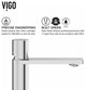 VIGO Gotham 12" H Single Handle Single Hole Bathroom Vessel Faucet, Chrome