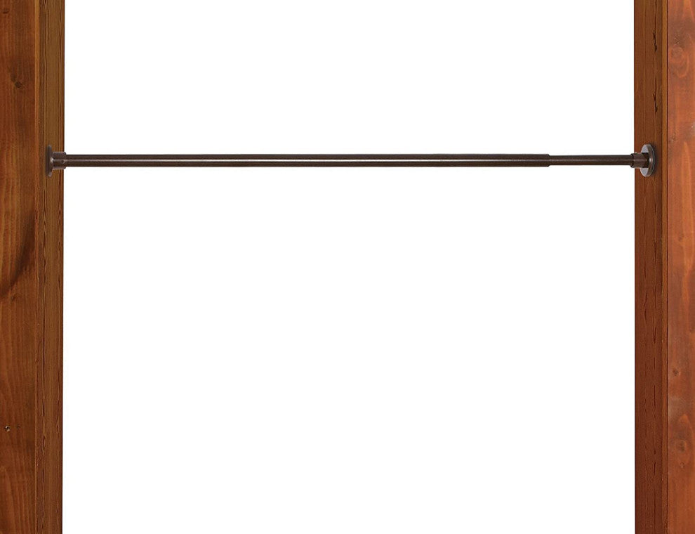 Versailles Green Room 3/4" Stainless Duo Tension Rod In/outdoor48"x86" Espresso