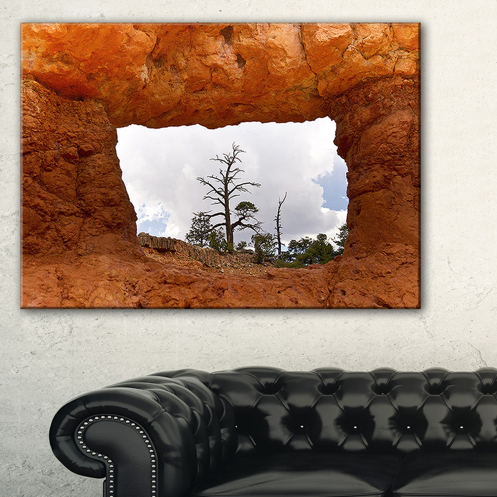 "Sky Through Red Canyon Window" Landscape Wall Art, 40"x30"