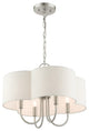 Brushed Nickel French Country, Floral, Transitional, Chandelier