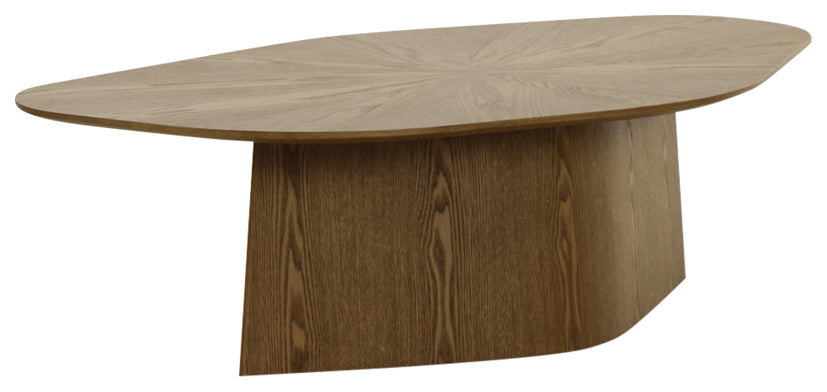 Roche Coffee Table, Brown Ash, Height: 13.7