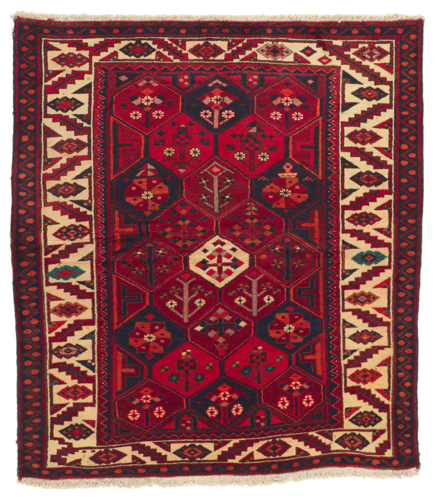 Vintage Persian Bakhtiari Rug, 06'00 X 06'07