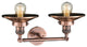 Railroad 2-Light Bath Fixture, Antique Copper