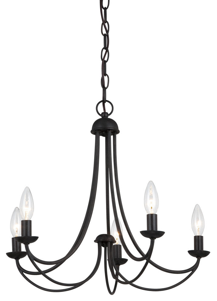 Mirren 5-Light Chandelier, Imperial Bronze