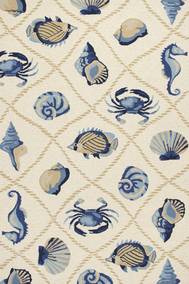 Harbor 4217 Sand Seaside Rug, 7'6"x9'6"