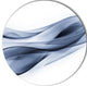 Glittering Light Blue Pattern, Abstract Disc Metal Wall Art, 11"