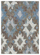 Machine Washable Indoor/Outdoor Chantille ACN1879 Brown 10' x 14' Rug