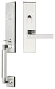 Tokyo Lever, Mortise Entry Handleset, Right Hand, Polished Stainless Steel