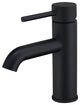 Tubize Single Hole Single-Handle Bathroom Faucet, Matte Black